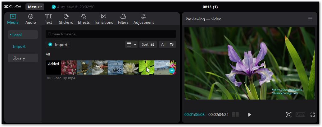 Video editing with CapCut for Windows